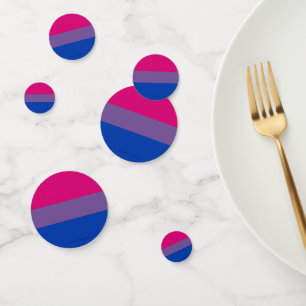 SlipperyJoe's Bisexuellen-Stolzflagge Farben magen Konfetti