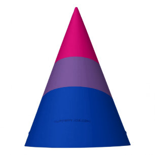 SlipperyJoe's Bisexuellen-Stolzflagge Farben Magen Partyhütchen