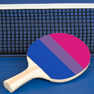SlipperyJoe's Bisexuellen-Stolzflagge Farben Magen Tischtennis Schläger