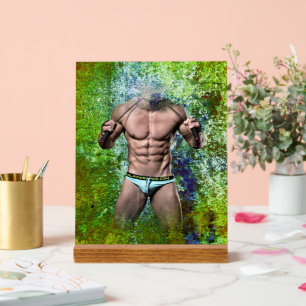 SlipperyJoe's blanc musculaire sexy homme speedo n