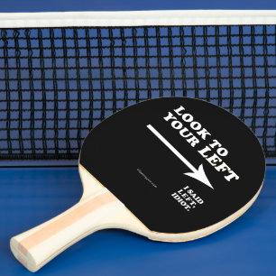 SlipperyJoe's Blick nach links dicke geometrische Tischtennis Schläger