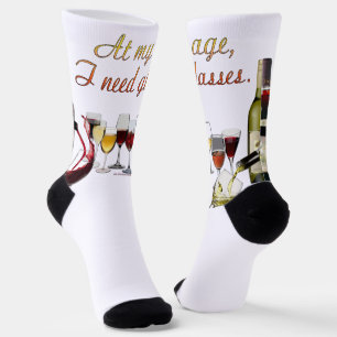 SlipperyJoe's Brille fermentierte Trauben Wein gie Socken