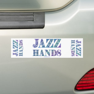 SlipperyJoe's Broadway-Musical Jazz Hands queere C Autoaufkleber
