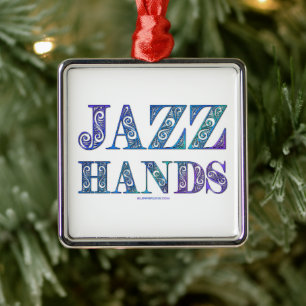 SlipperyJoe's Broadway-Musical Jazz Hands queere C Ornament Aus Metall
