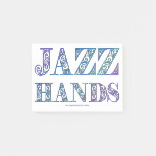 SlipperyJoe's Broadway-Musical Jazz Hands queere C Post-it Klebezettel