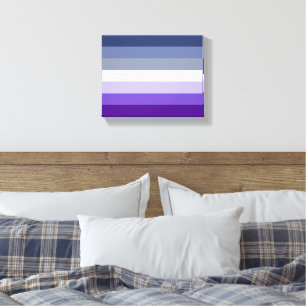 SlipperyJoe's Butch Lesbian Pride Flag repräsentie Leinwanddruck