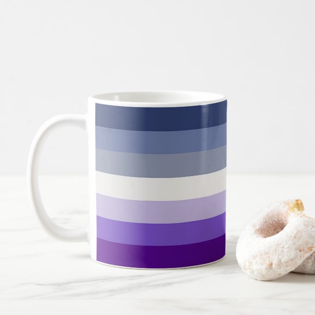 SlipperyJoe's Butch Lesbian Pride Flag Schwulenges Kaffeetasse (Mit Donut)