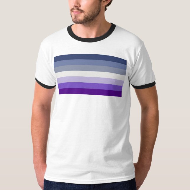 SlipperyJoe's Butch Lesbian Pride Flag Schwulenges T-Shirt (Vorderseite)