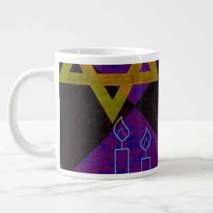SlipperyJoe's Chanukka-themed Bild golden gelb  Jumbo-Tasse