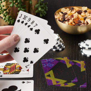 SlipperyJoe's Chanukka-themed Bild golden gelb  Spielkarten
