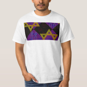SlipperyJoe's Chanukka-themed Bild golden gelb  T-Shirt