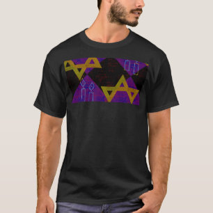 SlipperyJoe's Chanukka-themed Bild golden gelb  T-Shirt