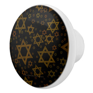 SlipperyJoe's Chanukka-themed Stern David künstler Keramikknauf