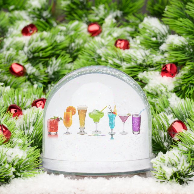 SlipperyJoe's Cheers Alkohol Cocktail Pride neon c Schneekugeln (Weihnachten)