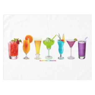 SlipperyJoe's Cheers Alkohol Cocktail Pride neon c Tischdecke