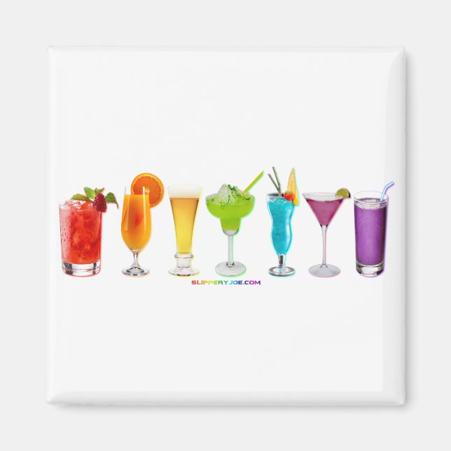 SlipperyJoe's Cheers trinken Alkohol Cocktail Stol Magnet (Vorne)