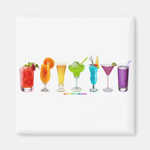 SlipperyJoe's Cheers trinkt Alkohol Cocktail Stolz Magnet