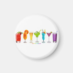 SlipperyJoe's Cheers trinkt Alkohol Cocktail Stolz Magnet