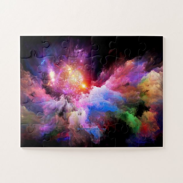 SlipperyJoe's Cloud-Artwork abstrakte, lebendige S (Horizontal)