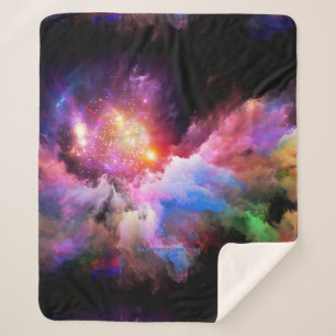 SlipperyJoe's Cloud-Artwork abstrakte, lebendige S Sherpadecke