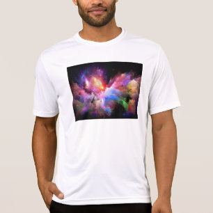 SlipperyJoe's Cloud-Artwork abstrakte, lebendige S T-Shirt
