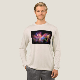 SlipperyJoe's Cloud-Artwork abstrakte, lebendige S Tri-Blend Shirt