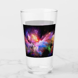 SlipperyJoe's Cloud-Kunst abstrakt lebendig surree Glas