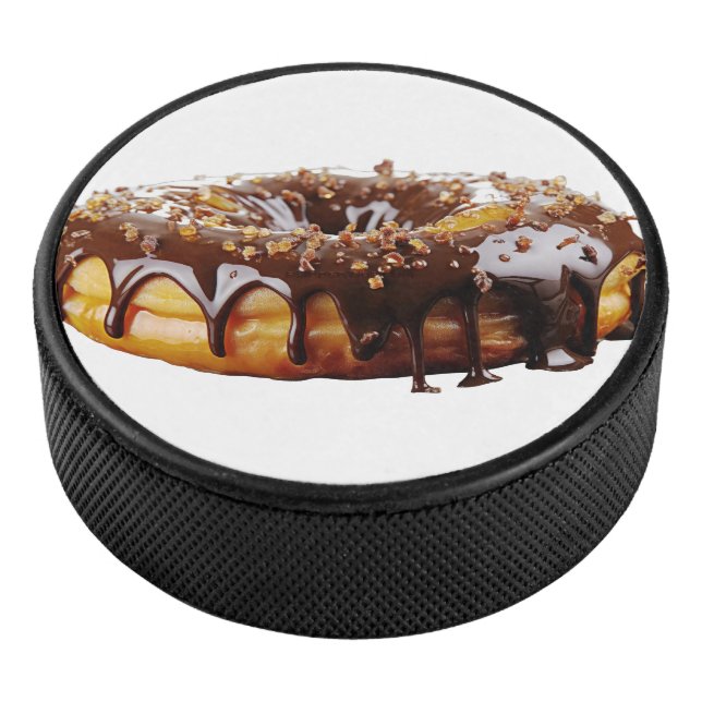 SlipperyJoe's decadent donut covered thick glossy  Eishockey Puck (3/4)