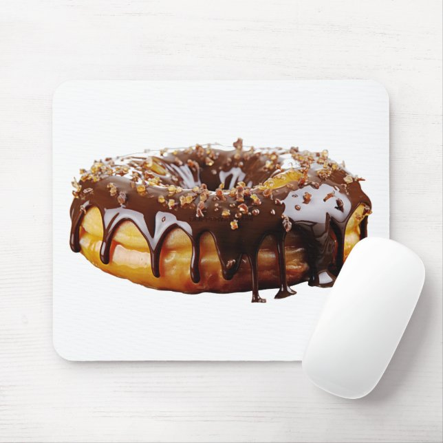 SlipperyJoe's decadent donut covered thick glossy  Mousepad (Mit Mouse)