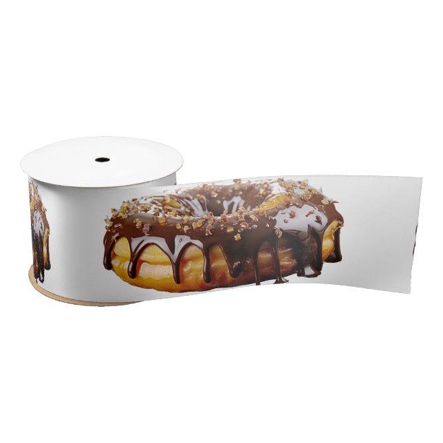 SlipperyJoe's decadent donut covered thick glossy  Satinband (Spule)