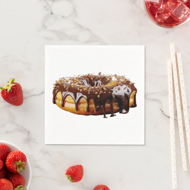 SlipperyJoe's decadent donut covered thick glossy  Serviette (Beispiel)
