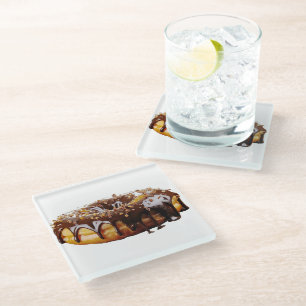 SlipperyJoe's dekadent nicht überdeckt dick glänze Glasuntersetzer