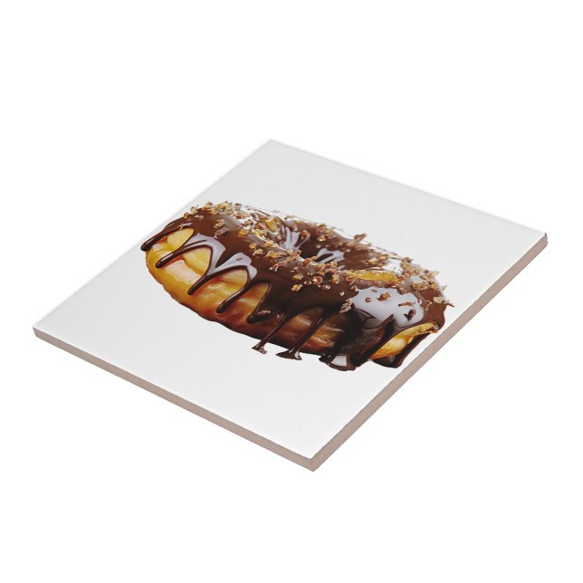 SlipperyJoe's dekadenter Donut, bedeckt mit dicker Fliese (Seite)