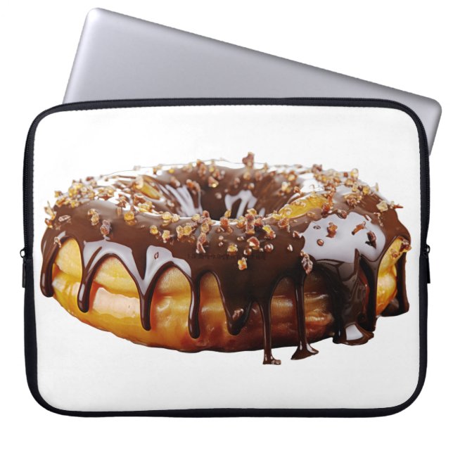 SlipperyJoe's dekadenter Donut, bedeckt mit dicker Laptopschutzhülle (Vorderseite)