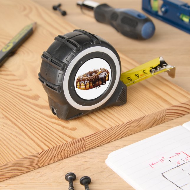 SlipperyJoe's dekadenter Donut, bedeckt mit dicker Maßband (Holzbau)