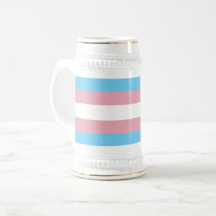 SlipperyJoe's Diversity-Markierung für Transgender Bierglas