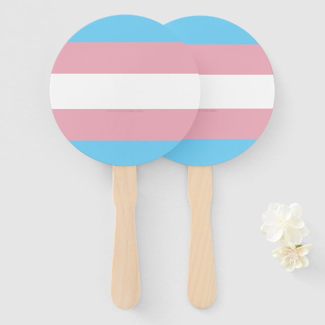 SlipperyJoe's Diversity-Markierung für Transgender Fächer (Vorne und Hinten)