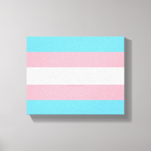 SlipperyJoe's Diversity-Markierung für Transgender Leinwanddruck (Vorderseite)