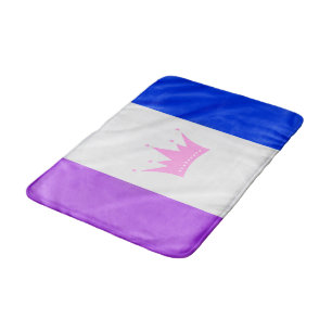 SlipperyJoe's Drag-Culture-Stolzflagge lila Geist Badematte