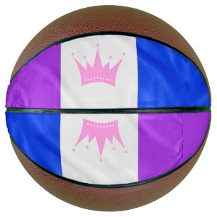 SlipperyJoe's Drag-Culture-Stolzflagge lila Geist Basketball
