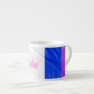 SlipperyJoe's Drag-Culture-Stolzflagge lila Geist Espressotasse