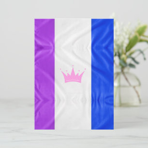 SlipperyJoe's Drag-Culture-Stolzflagge lila Geist Feiertagskarte