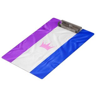 SlipperyJoe's Drag-Culture-Stolzflagge lila Geist Klemmbrett