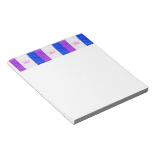 SlipperyJoe's Drag-Culture-Stolzflagge lila Geist Notizblock