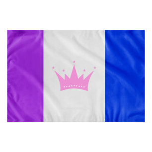 SlipperyJoe's Drag-Culture-Stolzflagge lila Geist Poster