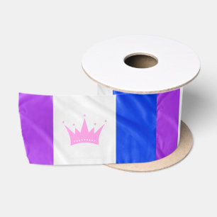 SlipperyJoe's Drag-Culture-Stolzflagge lila Geist Satinband