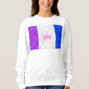 SlipperyJoe's Drag-Culture-Stolzflagge lila Geist Sweatshirt