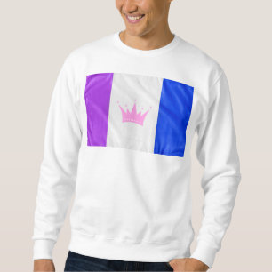 SlipperyJoe's Drag-Culture-Stolzflagge lila Geist Sweatshirt