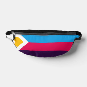 SlipperyJoes dreifarbige Polyamorie-Stolzflagge dr Bauchtasche