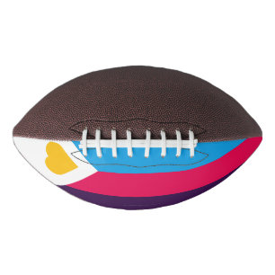 SlipperyJoes dreifarbige Polyamorie-Stolzflagge dr Football